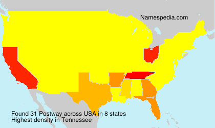Surname Postway in USA Surname Postway in USA