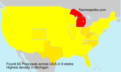 Surname Poszywak in USA