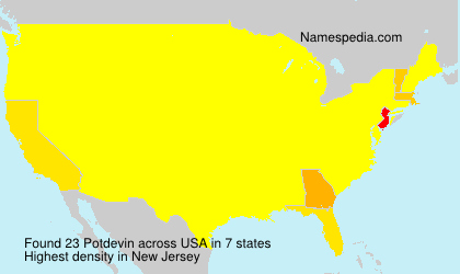 Surname Potdevin in USA Surname Potdevin in USA