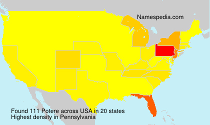 Surname Potere in USA Surname Potere in USA