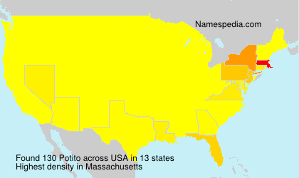 Surname Potito in USA Surname Potito in USA