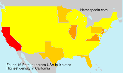 Surname Potnuru in USA
