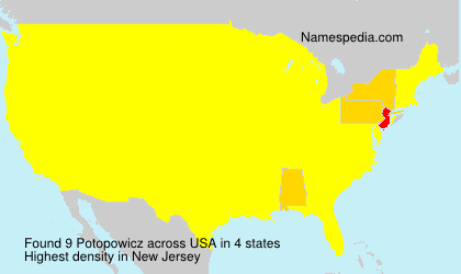 Surname Potopowicz in USA Surname Potopowicz in USA