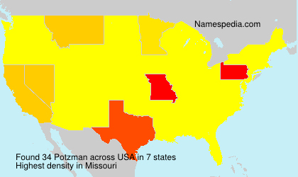 Surname Potzman in USA Surname Potzman in USA