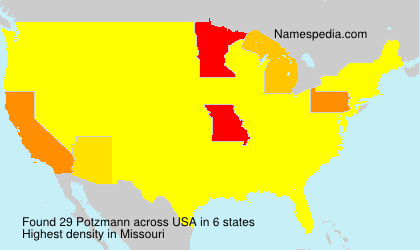 Surname Potzmann in USA Surname Potzmann in USA