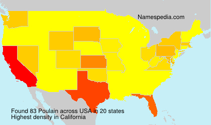 Surname Poulain in USA Surname Poulain in USA