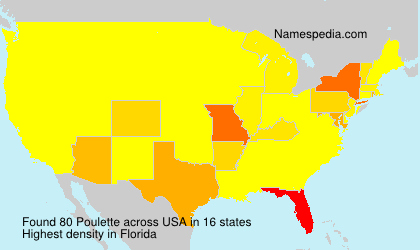 Surname Poulette in USA Surname Poulette in USA