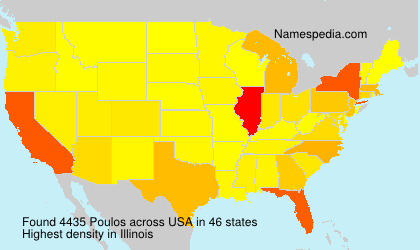Surname Poulos in USA Surname Poulos in USA