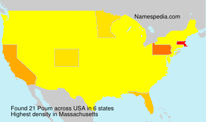 Surname Poum in USA Surname Poum in USA