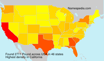 Surname Pound in USA Surname Pound in USA