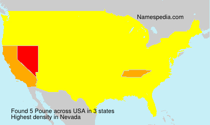 Surname Poune in USA Surname Poune in USA
