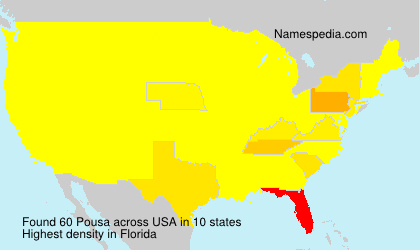 Surname Pousa in USA Surname Pousa in USA