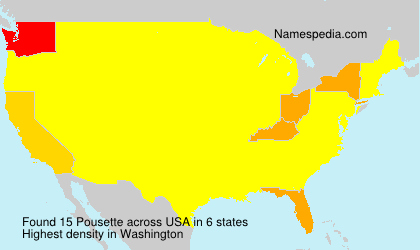 Surname Pousette in USA Surname Pousette in USA