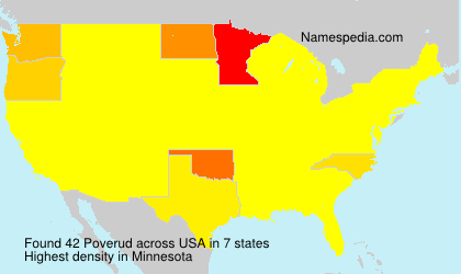 Surname Poverud in USA Surname Poverud in USA