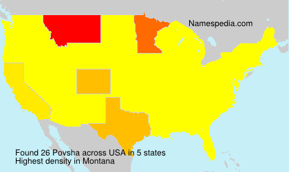 Surname Povsha in USA Surname Povsha in USA