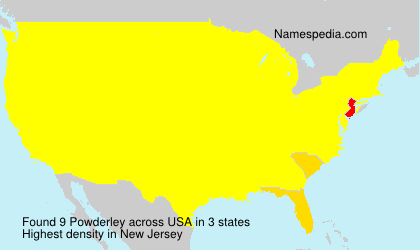 Surname Powderley in USA Surname Powderley in USA