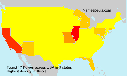 Surname Powen in USA Surname Powen in USA