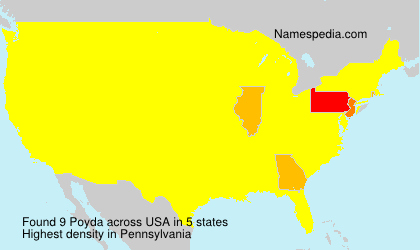 Surname Poyda in USA Surname Poyda in USA
