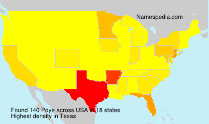 Surname Poye in USA Surname Poye in USA