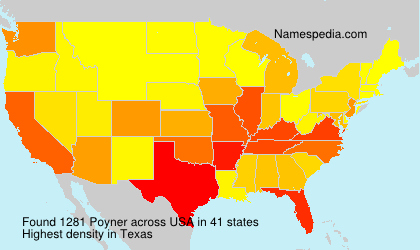 Surname Poyner in USA Surname Poyner in USA