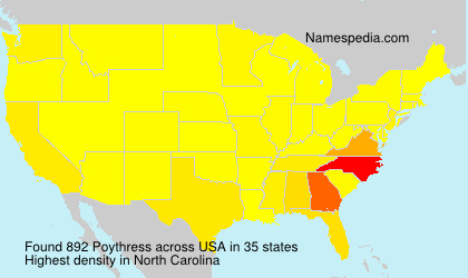 Surname Poythress in USA Surname Poythress in USA