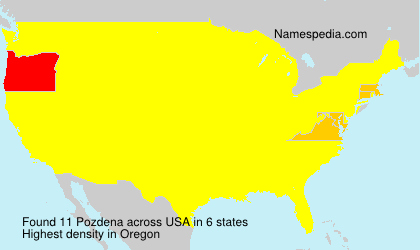 Surname Pozdena in USA Surname Pozdena in USA