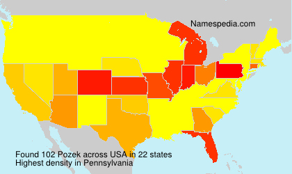 Surname Pozek in USA Surname Pozek in USA