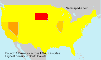 Surname Poznicek in USA Surname Poznicek in USA