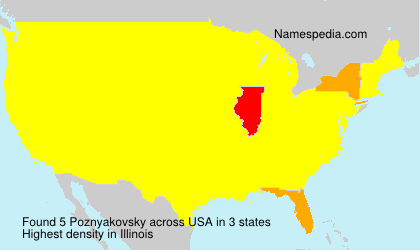 Surname Poznyakovsky in USA Surname Poznyakovsky in USA