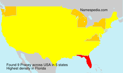 Surname Pracey in USA Surname Pracey in USA
