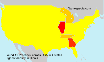 Surname Prachack in USA Surname Prachack in USA