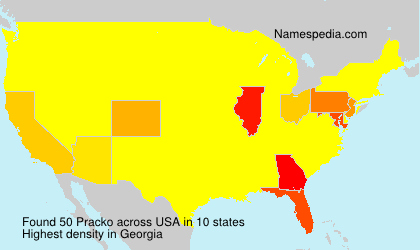 Surname Pracko in USA Surname Pracko in USA