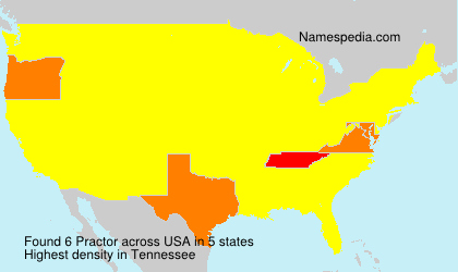 Surname Practor in USA Surname Practor in USA