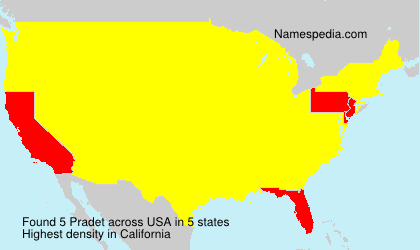 Surname Pradet in USA Surname Pradet in USA