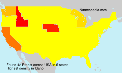 Surname Praest in USA Surname Praest in USA