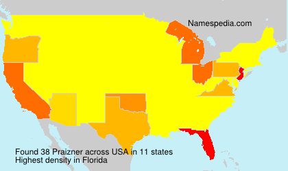 Surname Praizner in USA Surname Praizner in USA