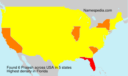 Surname Prajesh in USA Surname Prajesh in USA