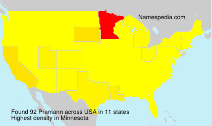 Surname Pramann in USA Surname Pramann in USA