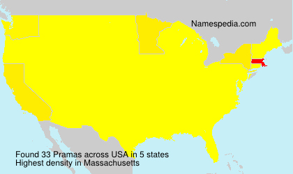 Surname Pramas in USA Surname Pramas in USA