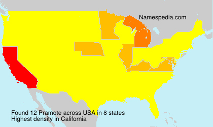 Surname Pramote in USA Surname Pramote in USA