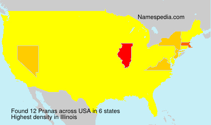Surname Pranas in USA Surname Pranas in USA