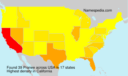 Surname Pranee in USA Surname Pranee in USA