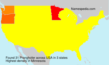 Surname Pranghofer in USA Surname Pranghofer in USA