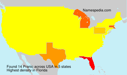Surname Pranic in USA Surname Pranic in USA