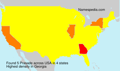 Surname Prasade in USA Surname Prasade in USA