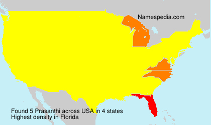 Surname Prasanthi in USA Surname Prasanthi in USA