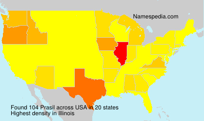 Surname Prasil in USA