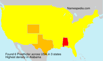 Surname Prasthofer in USA Surname Prasthofer in USA