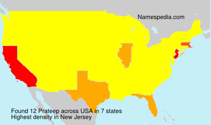 Surname Prateep in USA Surname Prateep in USA