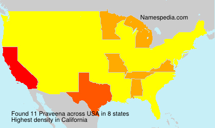 Surname Praveena in USA Surname Praveena in USA